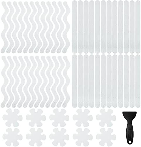 FULANDL 58PCS Non Slip Bathtub Stickers Set