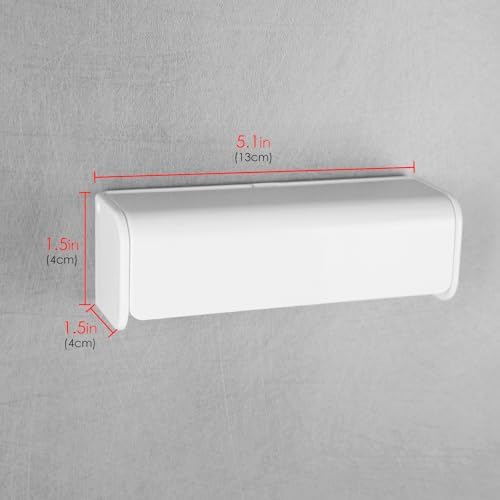 LUEXBOX 6 Slots Wall Mount Toothbrush Holder with Cover