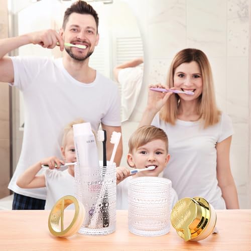 Nafhone Clear Glass Bathroom Accessory Set 2 Pcs