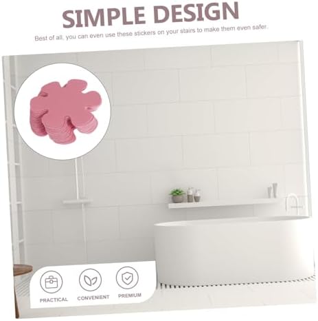 PRETYZOOM 20pcs Flower Shape Non-Slip Bathtub Decals