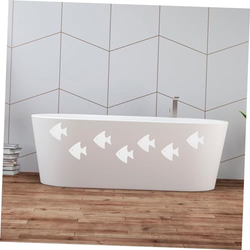 12pcs Fish Shape Non-Slip Bath Tub Stickers Decals