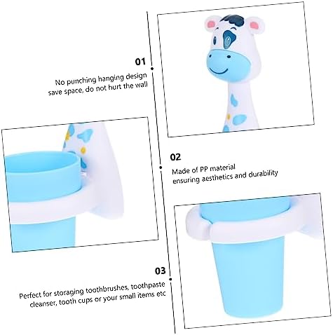 Wall Mounted Toothbrush Holder with Cups Set