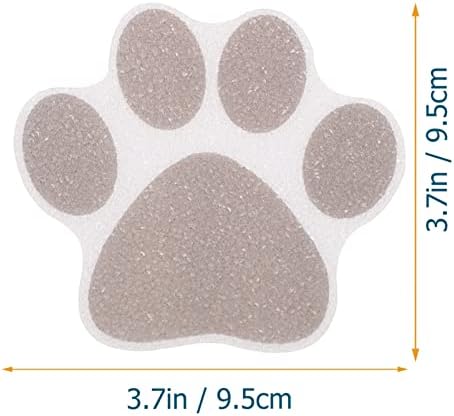Kisangel 10pcs Bathtub Anti-Slip Stickers with Paw Designs