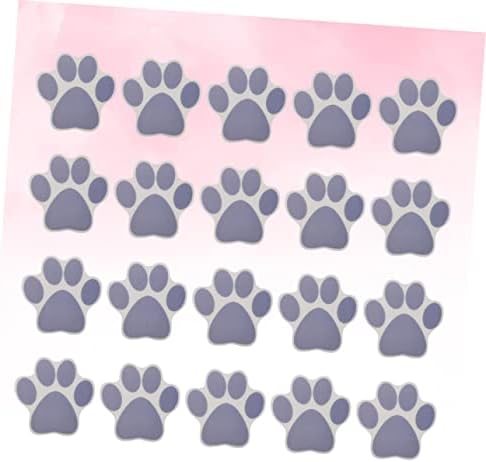 Ciieeo 20pcs Cartoon Dog Footprint Anti-Slip Bathtub Decals