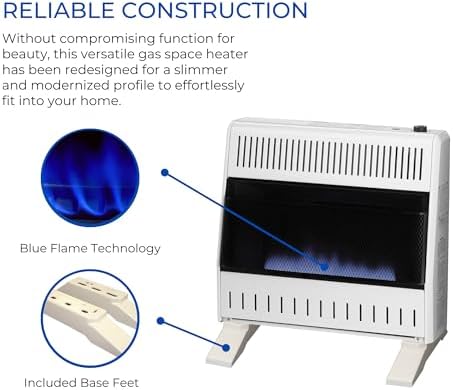 ProCom Propane Ventless Blue Flame Heater 30000 BTU