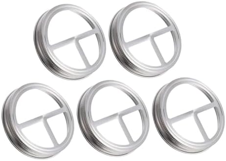 HOLIDYOYO 5 Pcs Stainless Steel Toothbrush Holder Lids