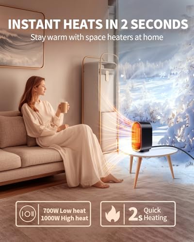 BZGG Electric Space Heater with Safety Features