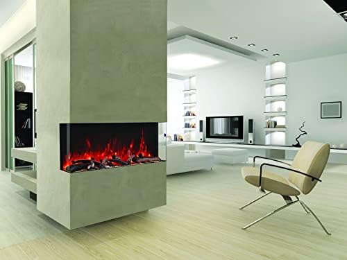 Amantii 50 3-Sided Electric Fireplace with Remote and 8H Timer