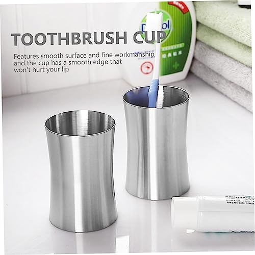 GLEAVI Multi-Functional Stainless Steel Travel Toothbrush Holder
