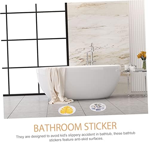 2sets Bathtub Stickers with Anti-Slip Design for Boy Girl