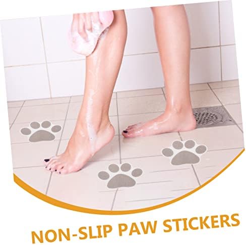ABOOFAN 10Pcs Non-Slip Dog Paw Bathtub Stickers