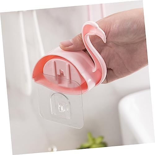 Flamingo Toothbrush Holder Wall Mount Storage Rack