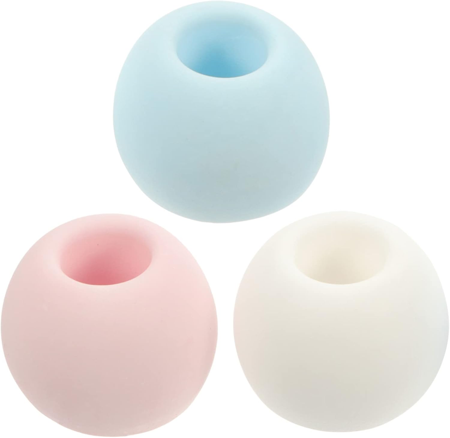 LIFKICH 3pcs Diatomite Toothbrush Holder Modern Sturdy Easy to Clean