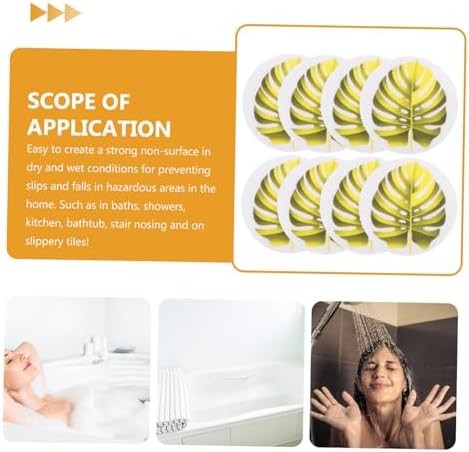HAKIDZEL 1 Set Non-Slip Bathtub Decals Beige Yellow