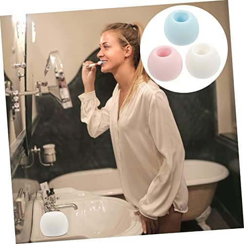 Wakauto Ergonomic Toothbrush Holder with Diatomite Material