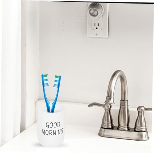 OUNONA Reusable Plastic Mouthwash Cup for Toothbrush Holder