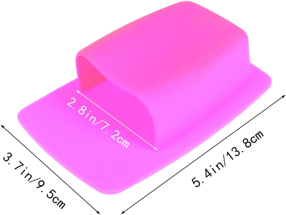 Yardenfun Silicone Toothbrush Holder Wall Mounted Pink