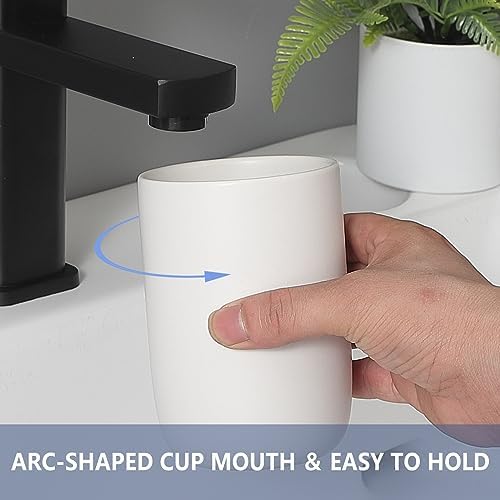 Ceramic Soap Dispenser Set with Toothbrush Holders