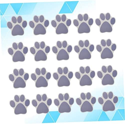 Ciieeo 20pcs Cartoon Dog Footprint Anti-Slip Bathtub Decals