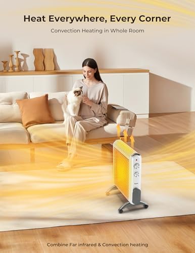 Reekie 1500W Electric Space Heater for Large Rooms 1