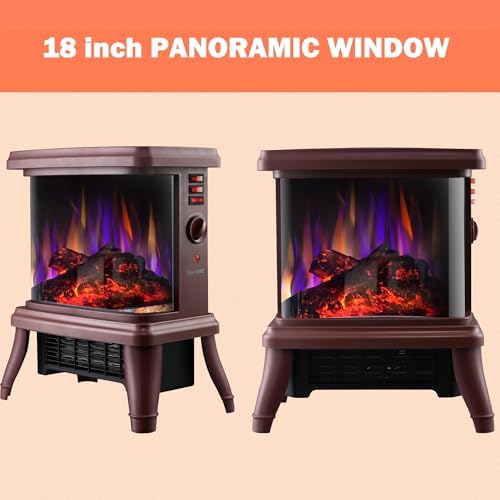 SheerAIRE 18 Electric Fireplace with Flame Effect and 3-Speed Heating