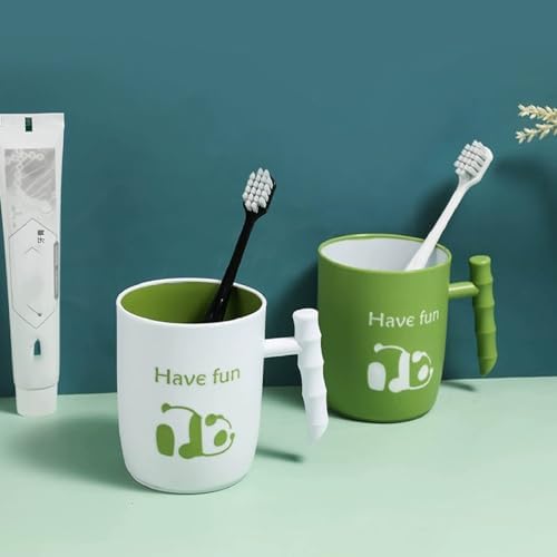Creative Panda Toothbrush Cup with 14oz Capacity