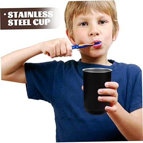 Stainless Steel Toothbrush Holder with Cup Stand