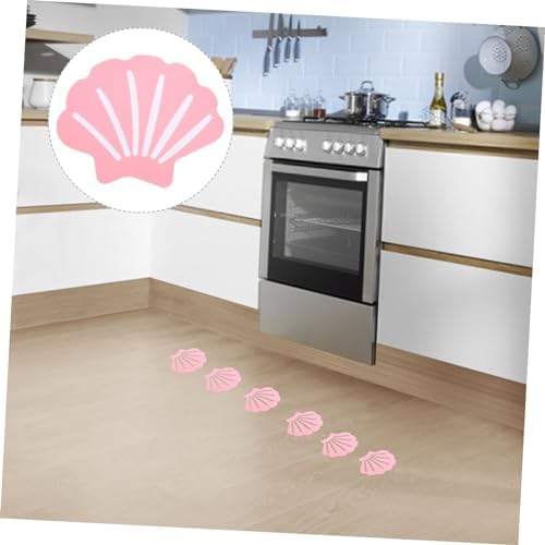 BESTYASH 12Pcs Shell Shaped Non-Slip Bath Stickers