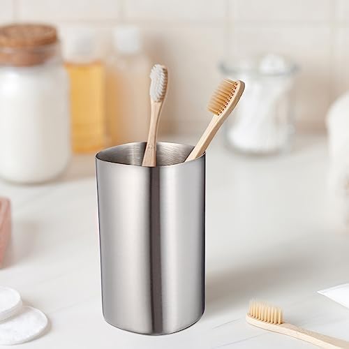 DOITOOL Toothbrush Holder - 1Pc Stainless Steel Water Cup