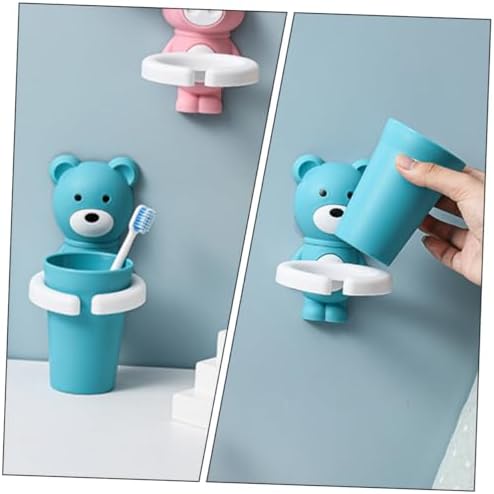 Wall Mounted Toothbrush Holder with Cartoon Design