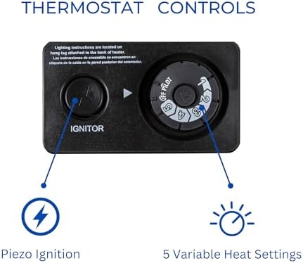 ProCom ML200TBA-B Ventless Propane Blue Flame Space Heater 1