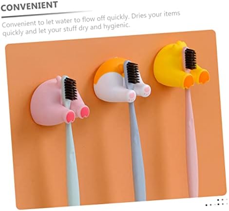 2pcs Cartoon Animal Butt Hooks Self-Adhesive Wall Decor