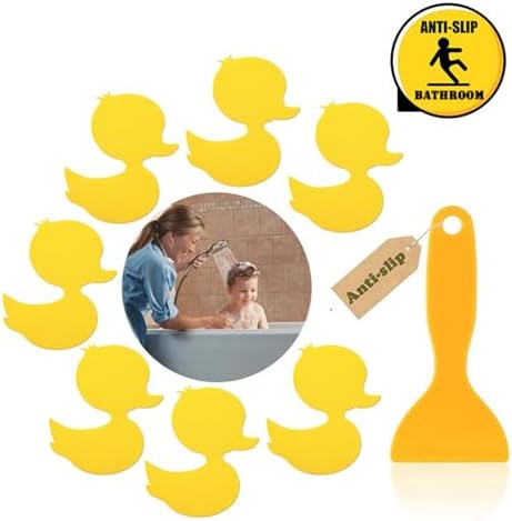 12pcs Anti-Slip Duck Shape Bathtub Sticker Mats