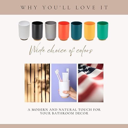 Bamboo-Based Green Padang Tumbler - 10 Fl Oz Toothbrush Holder
