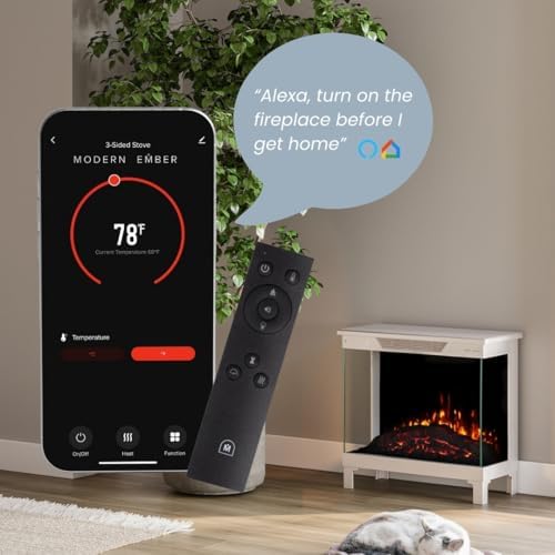 Modern Ember Skyline Smart Electric Fireplace