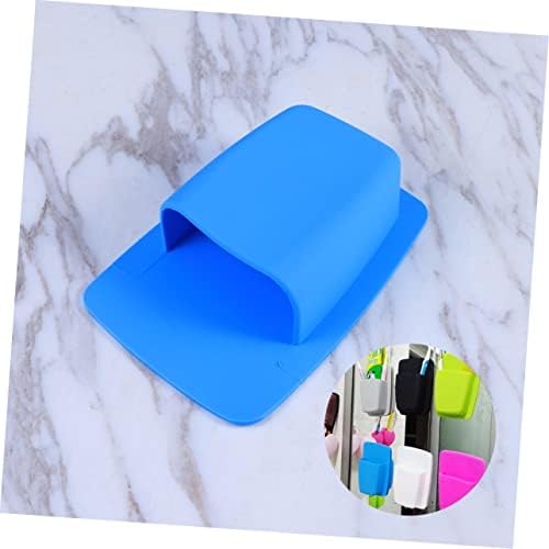 HEALLILY Toilet Organizer Wall Mount Toothbrush Holder Silicone Bathroom Storage 1