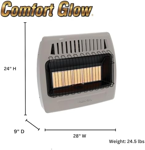 Comfort Glow 30000 BTU Natural Gas Heater Indoor Vent Free