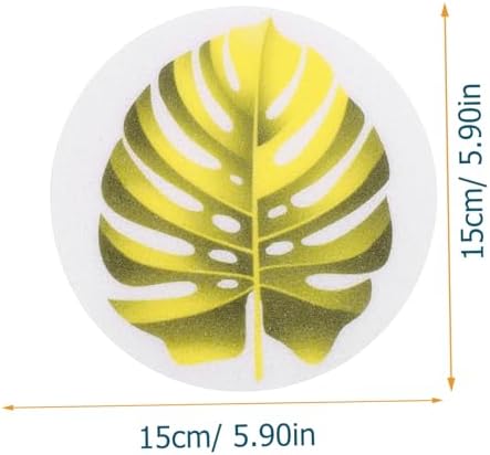 HAKIDZEL 1 Set Non-Slip Bathtub Decals Beige Yellow