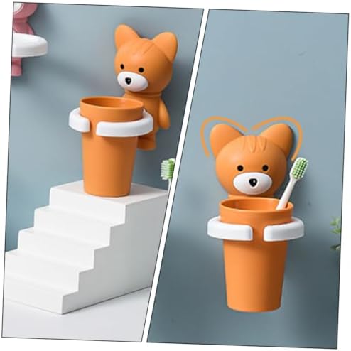 Homoyoyo Wall-Mounted Toothbrush Holder with Cartoon Design 1