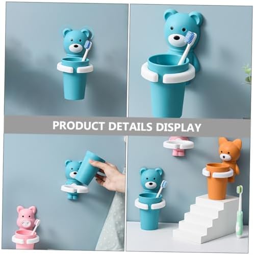 Wall Mounted Toothbrush Holder with Cartoon Design