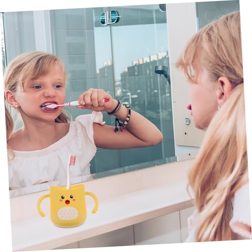 Durable Kids Toothbrush Holder Cartoon Design Bathroom Mug