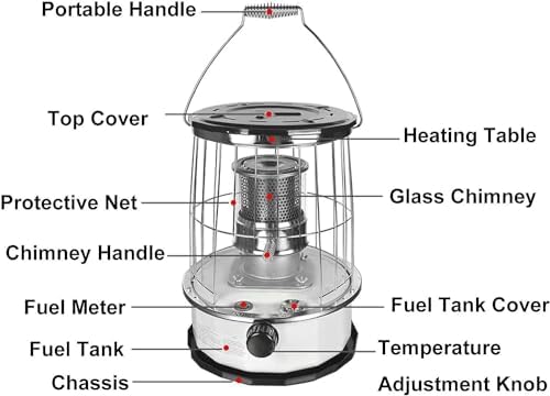 MDybf Kerosene Stove Heater 6L Adjustable Flame