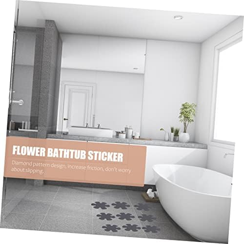 20pcs Flower Shaped Non-Slip Bath Stickers for Bathtub and Shower