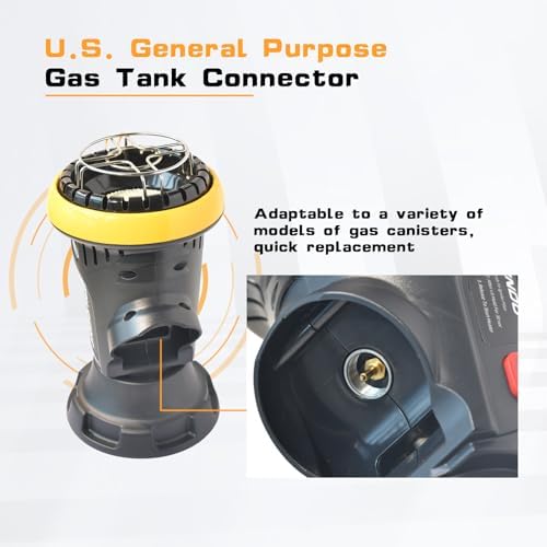 JNDO Portable Propane Heater 4000-BTU Camping Fishing Outdoor Indoor