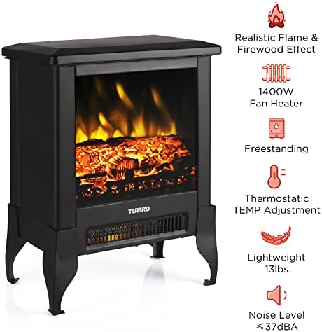 TURBRO Suburbs TS17 Compact Electric Fireplace Stove 1