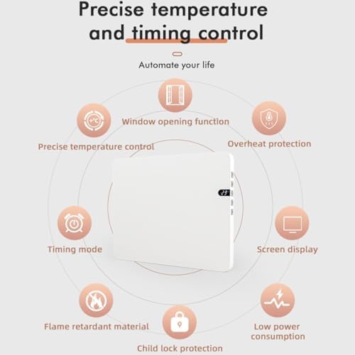 Efficient Wall Mounted Electric Heater for Home Office 600W