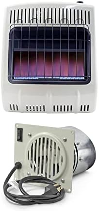 Mr Heater 20K BTU Natural Gas Heater with Blower Kit 2 Items