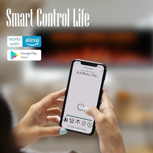 Benrocks 50 Smart WiFi Electric Fireplace Insert