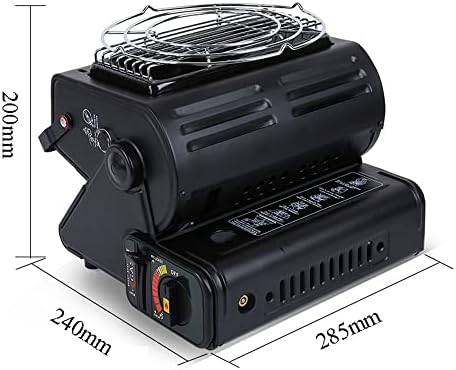 HXSM Portable Propane Heater Stove 2 in 1 Black