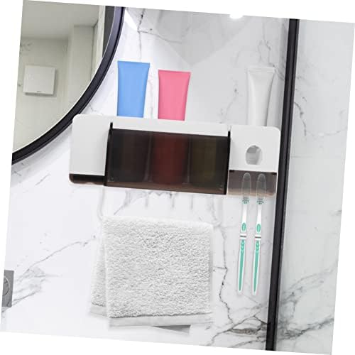 HOOTNEE Multi-Functional Wall-Mounted Toothbrush Holder Organizer
